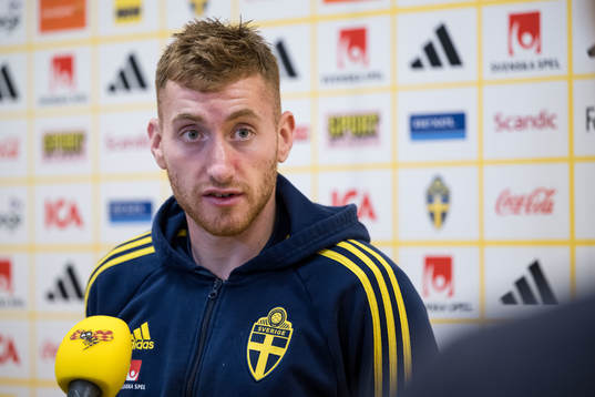 Dejan Kulusevski of the Swedish football national team