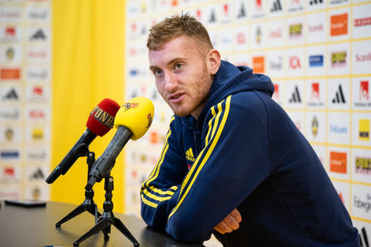 Dejan Kulusevski of the Swedish football national team