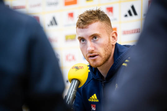 Dejan Kulusevski of the Swedish football national team