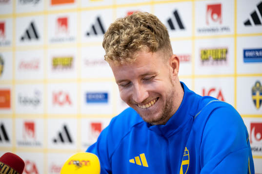 Samuel Gustafson of the Swedish football national team