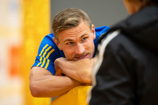 Carl Starfelt of the Swedish football national team