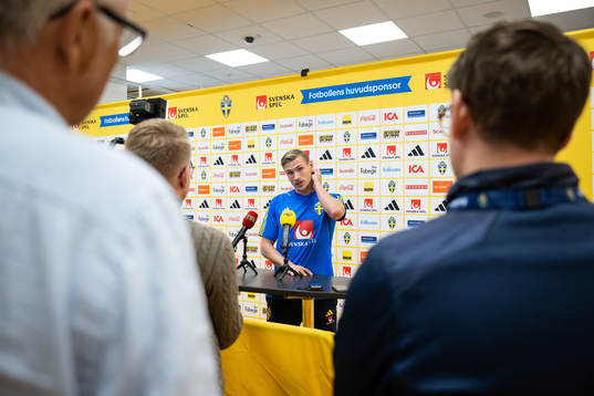 Carl Starfelt of the Swedish football national team