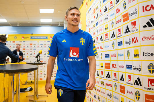 Carl Starfelt of the Swedish football national team