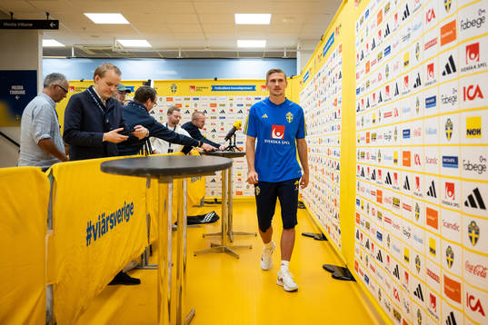 Carl Starfelt of the Swedish football national team
