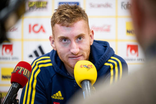Dejan Kulusevski of the Swedish football national team