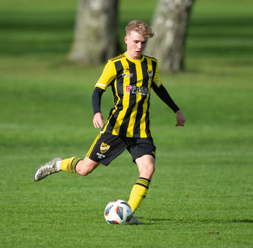 IFK Hässleholms Noah Flink i matchen i div. 1 för P17,