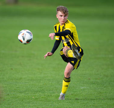IFK Hässleholms Noah Flink i matchen i div. 1 för P17,
