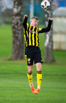 IFK Hässleholms Linus Roslund i matchen i div. 1 för P17,