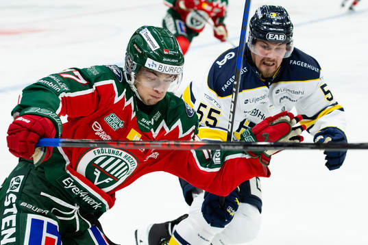Frölundas Isac Born och HV71s Fredrik Forsberg