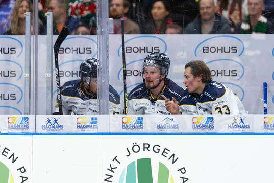 HV71s Mikael Seppälä, Victor Sjöholm och Måns Lindbäck