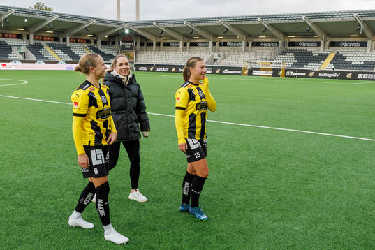 Häckens Filippa Curmark, Elin Rubensson och Alexandra