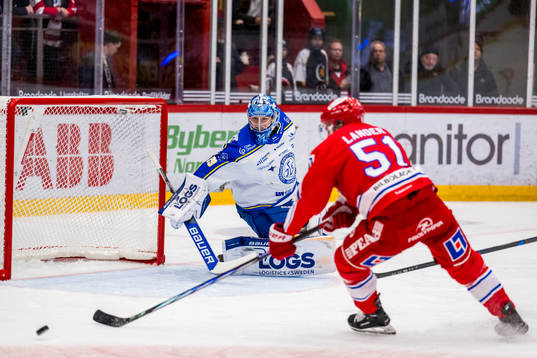 Leksands målvakt Filip Larsson