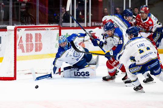 Leksands målvakt Filip Larsson