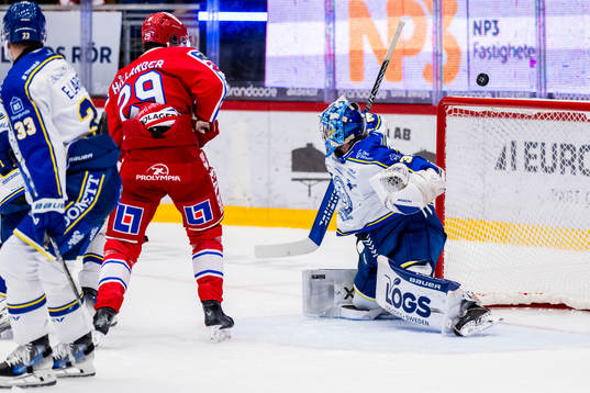 Leksands målvakt Filip Larsson