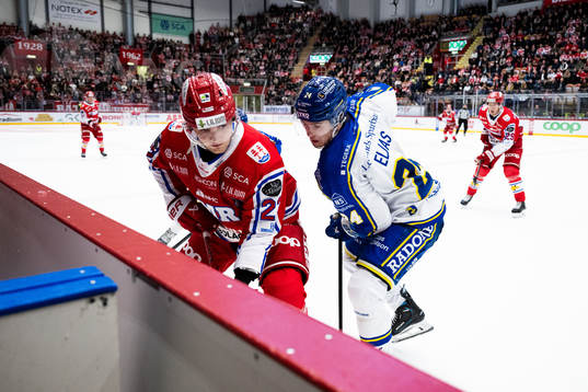 Timrås Dennis Värmhed och Leksands Arvid Eljas