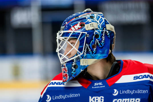 IK Oskarshamns målvakt Hubert Forsberg Zetterström