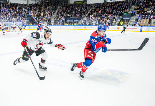 IF Malmö Redhawks Thomas Berg Paulsen och IK Oskarshamns