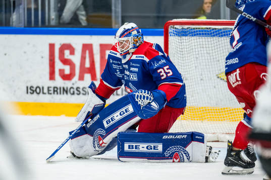 IK Oskarshamns målvakt Emil Kruse