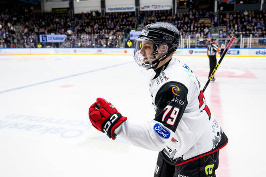 IF Malmö Redhawks Jakub Galvas jublar