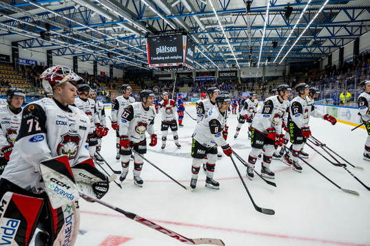 IF Malmö Redhawks spelare jublar