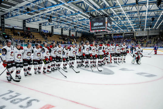 IF Malmö Redhawks spelare jublar