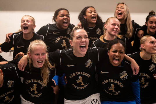 AIKs Jennie Nordin jublar