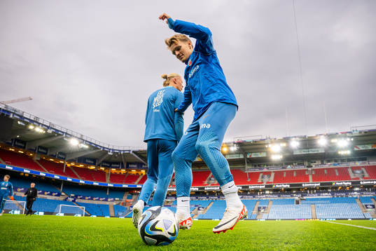 Bläddra bland fler bilder av Football, UEFA Euro Qualifier, Norway, training