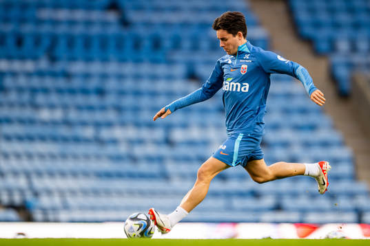 Hugo Vetlesen of the Norwegian national football team
