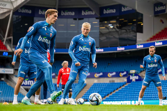 Marcus Holmgren Pedersen and Birger Meling of the Norwegian
