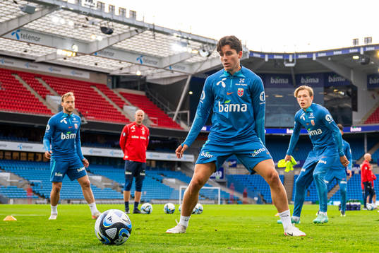 Hugo Vetlesen of the Norwegian national football team