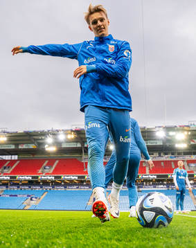 Martin Ødegaard of the Norwegian national football team