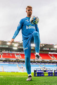 Kristoffer Ajer of the Norwegian national football team