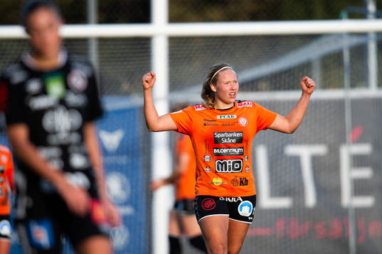 Kristianstads Hlin Eiriksdottir jublar
