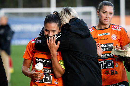 Kristianstads Carly Wickenheiser och tränare Elisabet