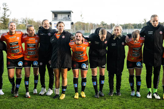Kristianstads spelare jublar