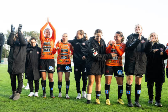 Kristianstads spelare jublar