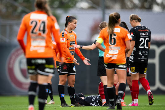 Kristianstads Josefin Harrysson agerar