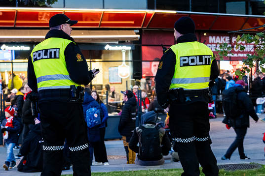 Police outside Ullevaal stadion