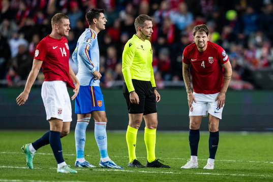 Stefan Strandberg of Norway in pain