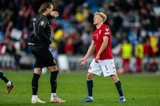 goalkeeper Ørjan Håskjold Nyland and Birger Meling of