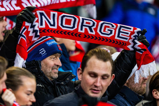 Spectators in the stands