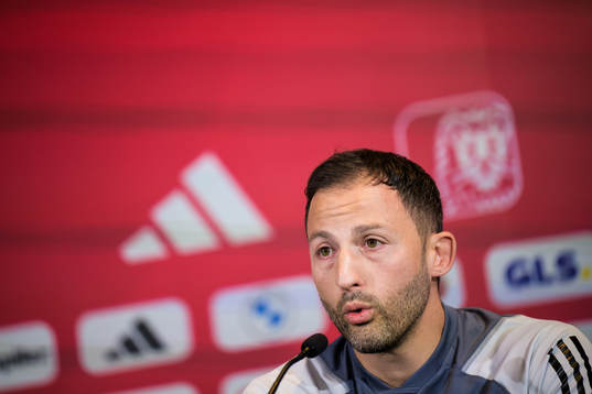 Head coach Domenico Tedesco of the Belgian national