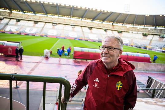 Scout Lasse Jacobsson of the Swedish national football team