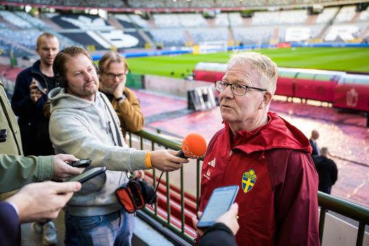 Scout Lasse Jacobsson of the Swedish national football team