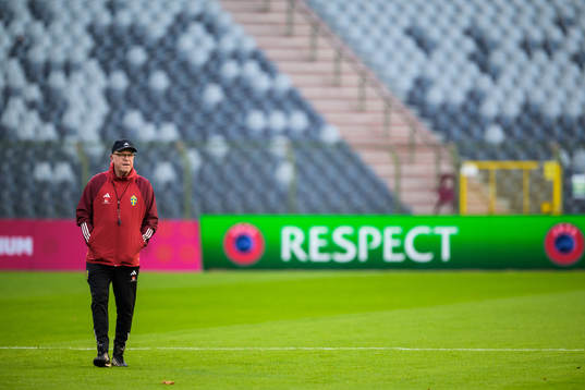 Head coach Janne Andersson of the Swedish national football