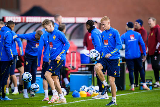 Samuel Gustafson and Hugo Larsson of the Swedish national