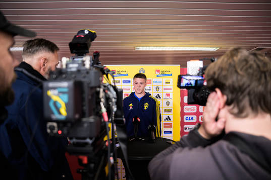 Emil Holm of the Swedish national football team