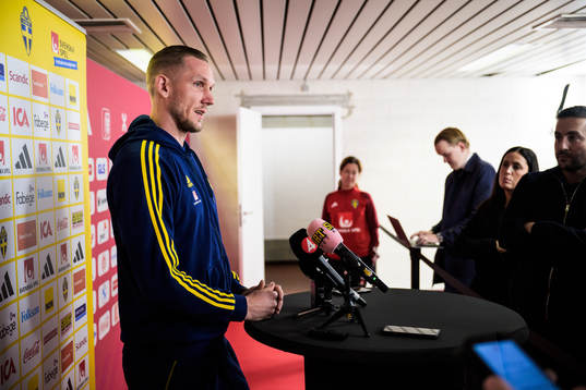 Robin Olsen of the Swedish national football team