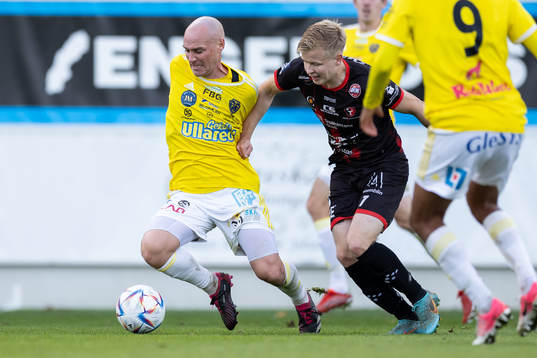 Falkenbergs Christoffer Carlsson och Trollhättans Kevin