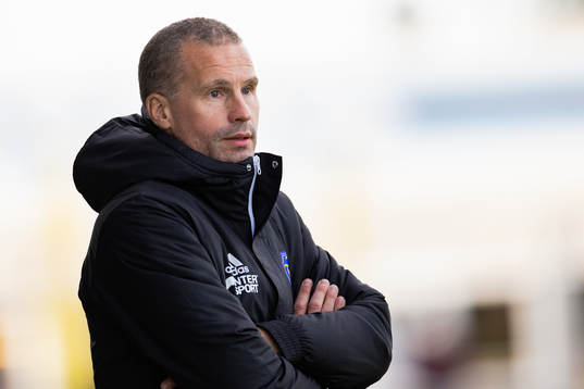 Falkenbergs tränare Christoffer Andersson